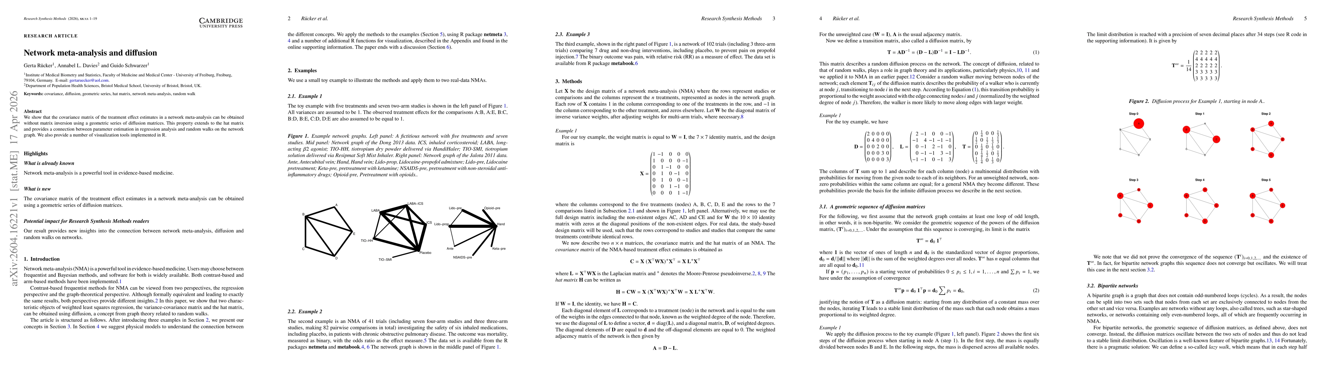 Thumbnail for Network Meta-analysis and Diffusion