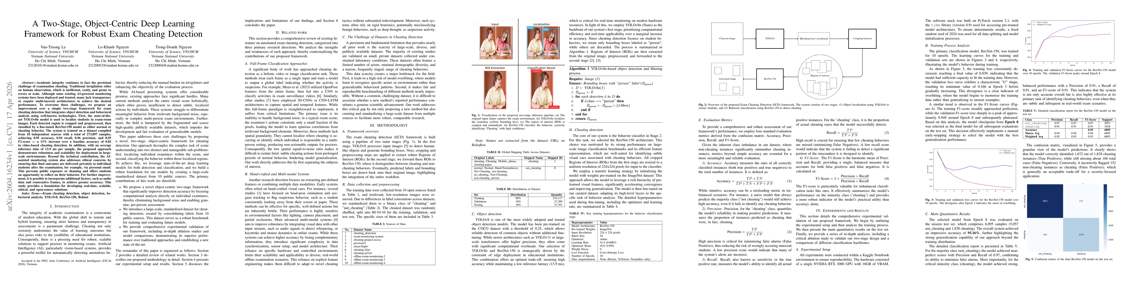 Thumbnail for A Two-Stage, Object-Centric Deep Learning Framework for Robust Exam Cheating Detection