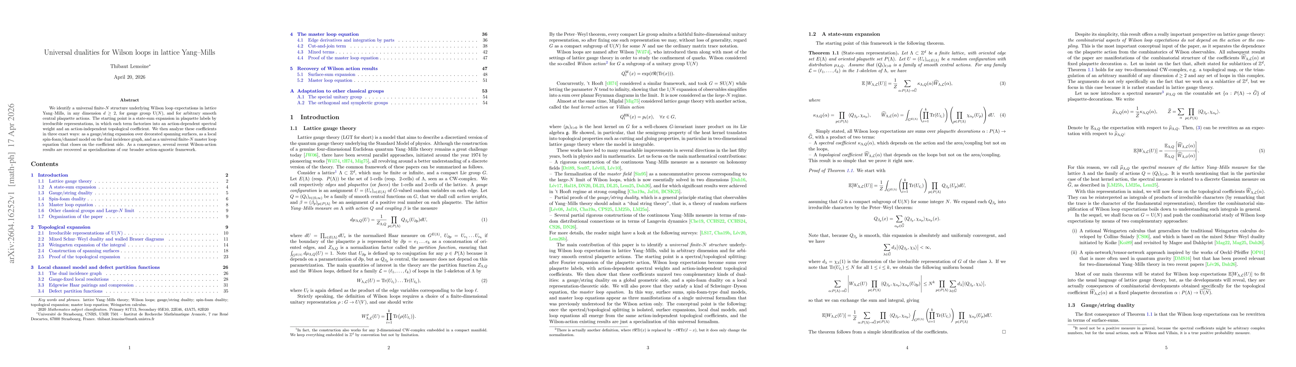 Thumbnail for Universal dualities for Wilson loops in lattice Yang-Mills