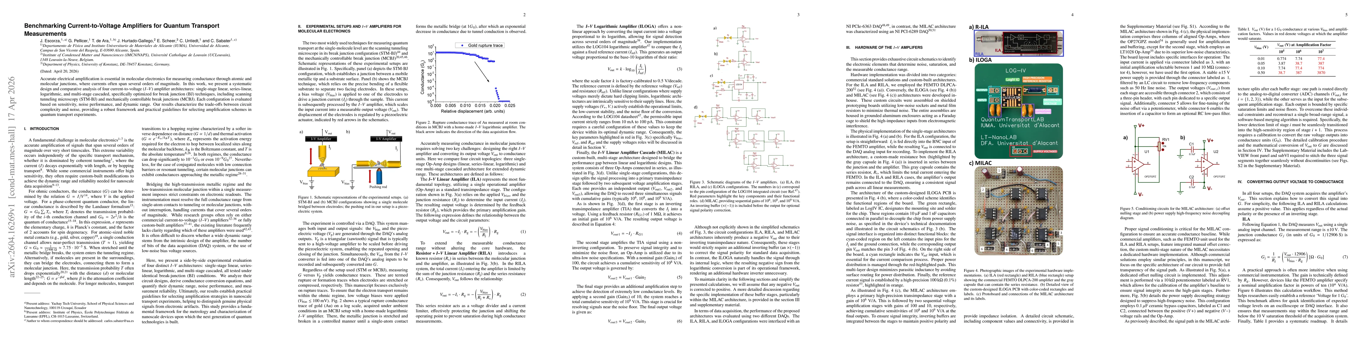 Thumbnail for Benchmarking Current-to-Voltage Amplifiers for Quantum Transport Measurements