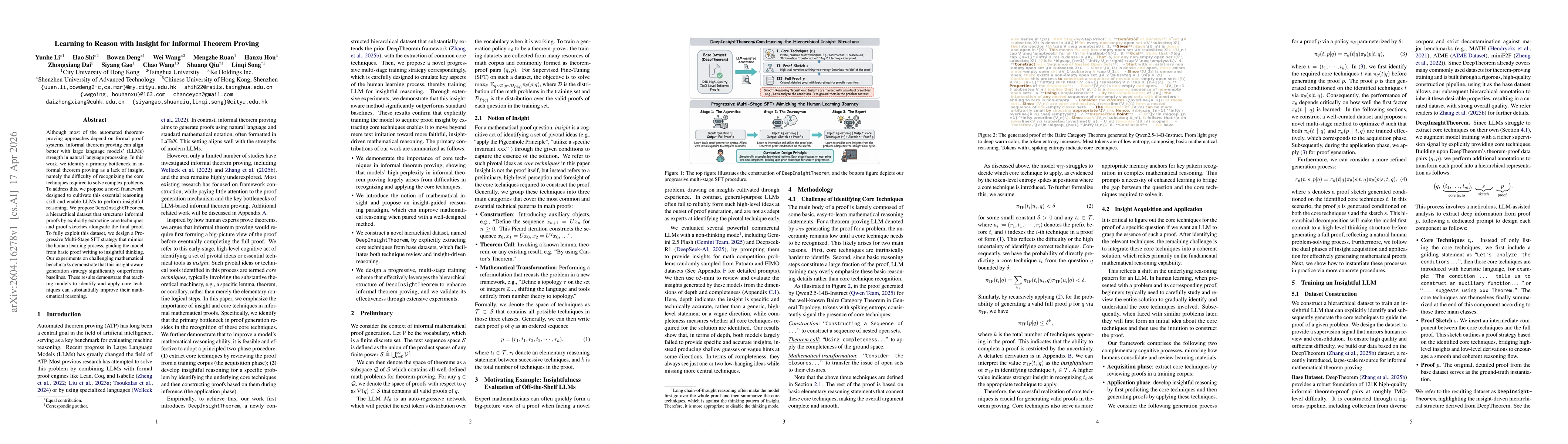 Thumbnail for Learning to Reason with Insight for Informal Theorem Proving