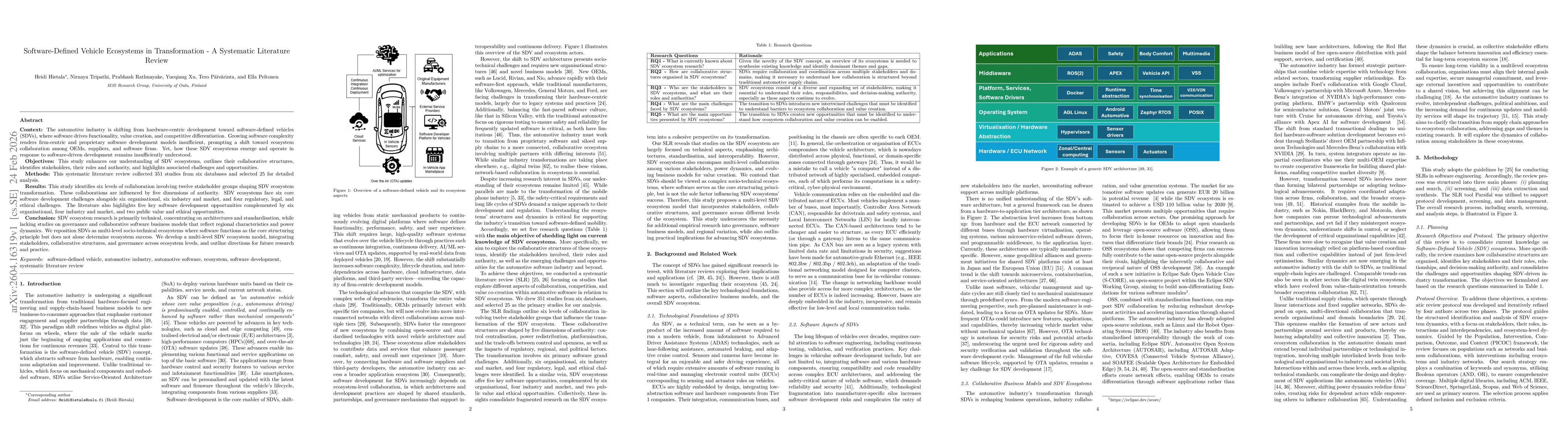 Thumbnail for Software-Defined Vehicle Ecosystems in Transformation -- A Systematic Literature Review