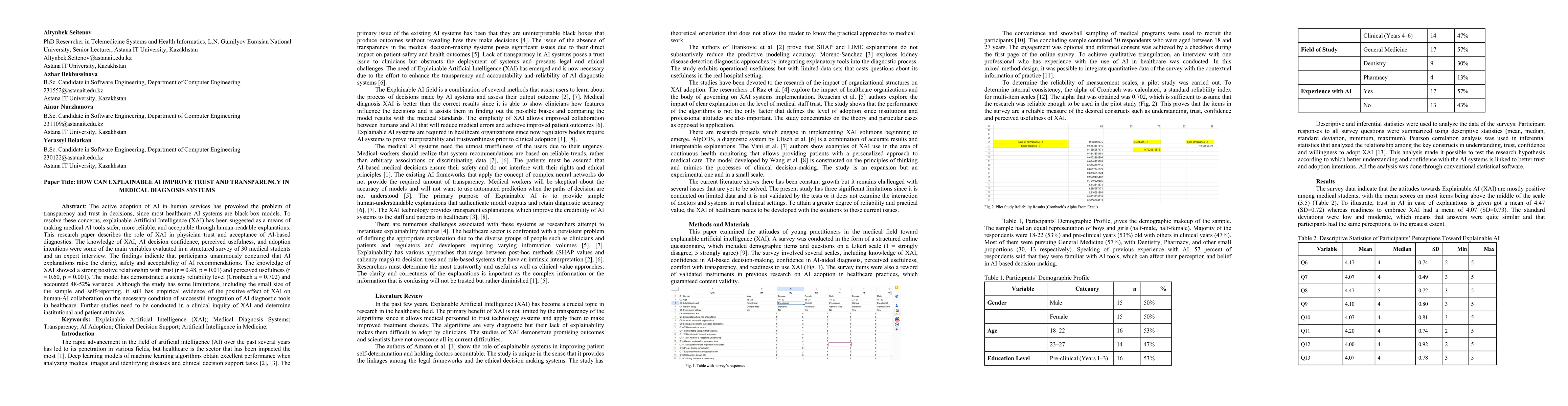 Thumbnail for How Can Explainable Artificial Intelligence Improve Trust and Transparency in Medical Diagnosis Systems?