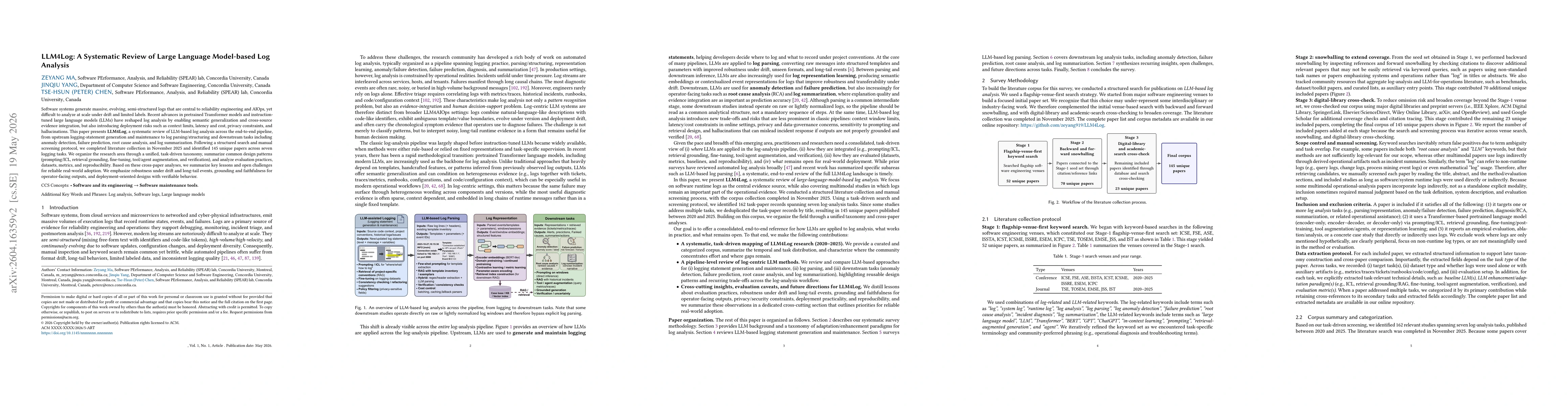 Thumbnail for LLM4Log: A Systematic Review of Large Language Model-based Log Analysis