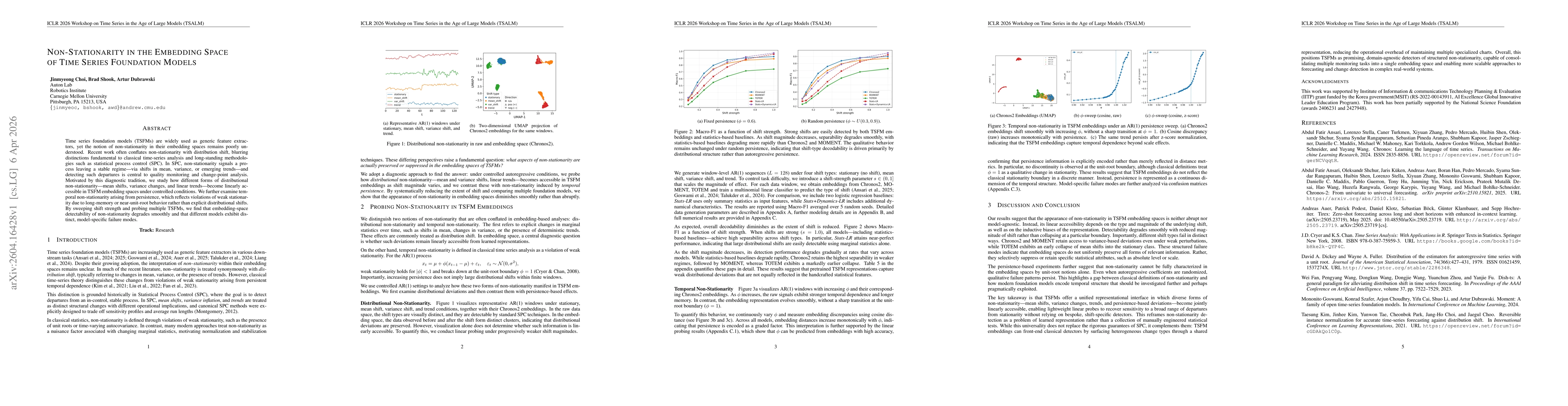 Thumbnail for Non-Stationarity in the Embedding Space of Time Series Foundation Models