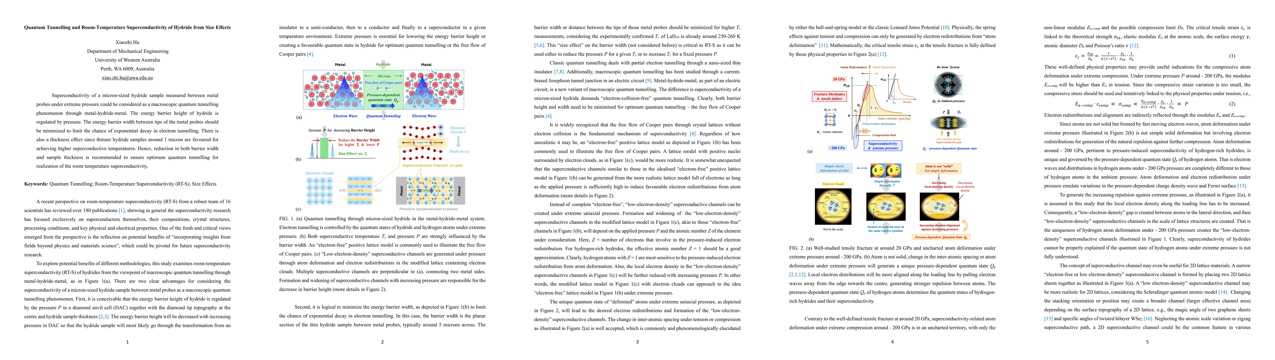 Thumbnail for Quantum Tunnelling and Room-Temperature Superconductivity of Hydride from Size Effects