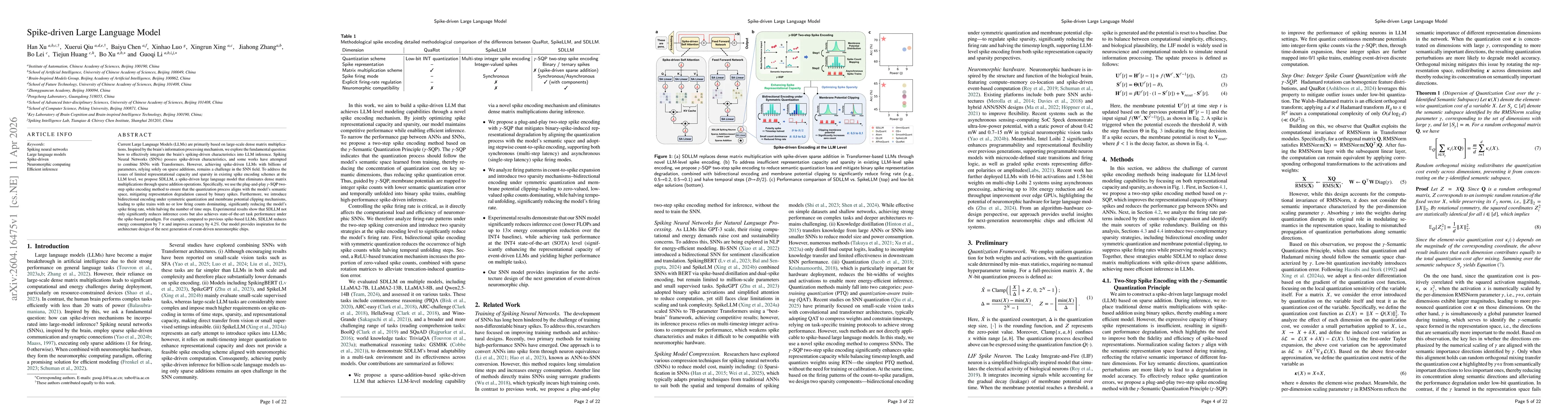 Thumbnail for Spike-driven Large Language Model