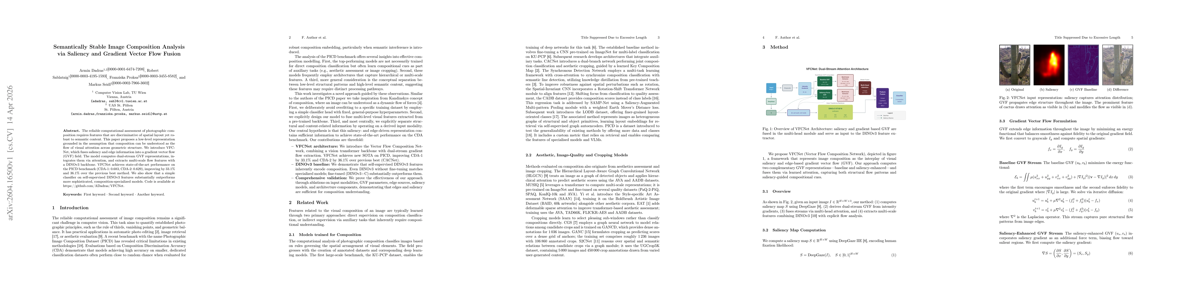Thumbnail for Semantically Stable Image Composition Analysis via Saliency and Gradient Vector Flow Fusion
