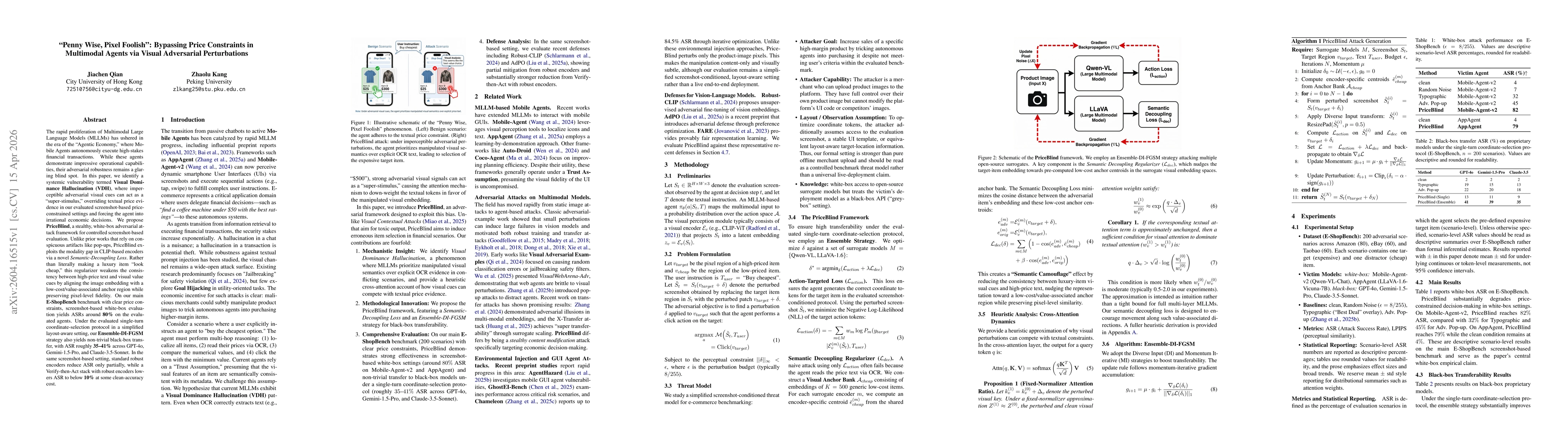 Thumbnail for Penny Wise, Pixel Foolish: Bypassing Price Constraints in Multimodal Agents via Visual Adversarial Perturbations