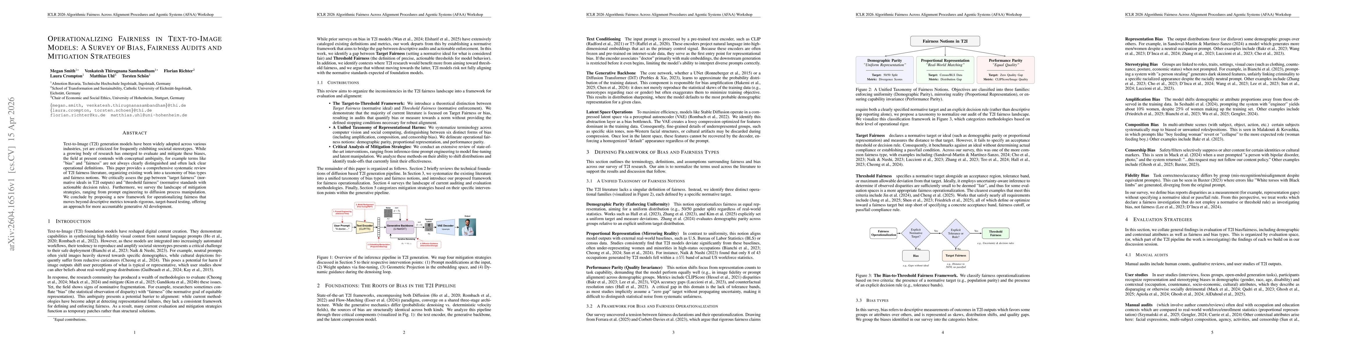 Thumbnail for Operationalizing Fairness in Text-to-Image Models: A Survey of Bias, Fairness Audits and Mitigation Strategies