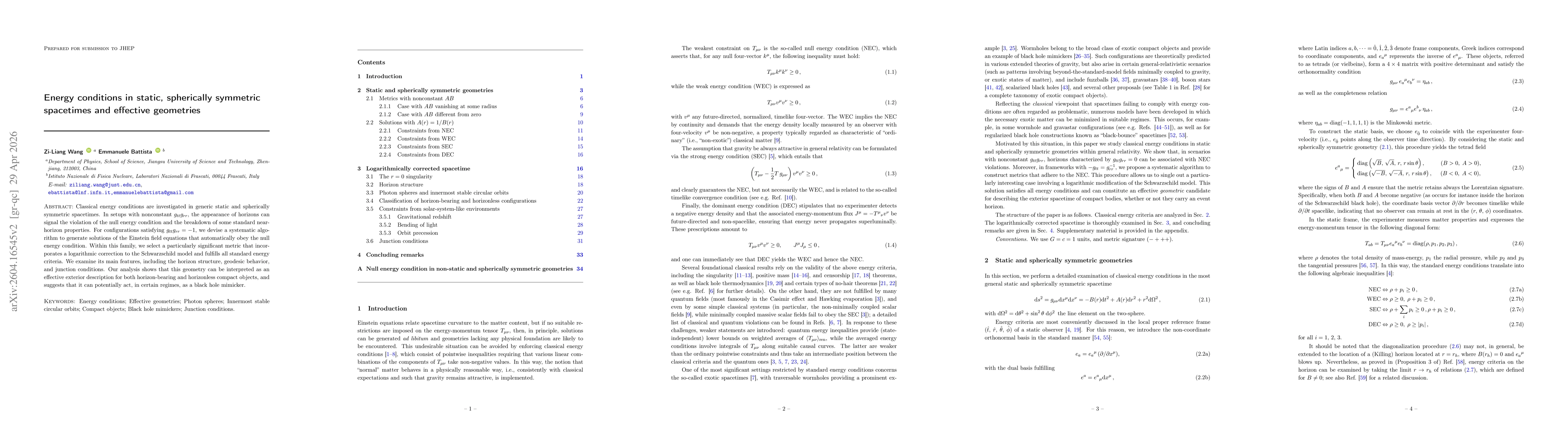 Thumbnail for Energy conditions in static, spherically symmetric spacetimes and effective geometries