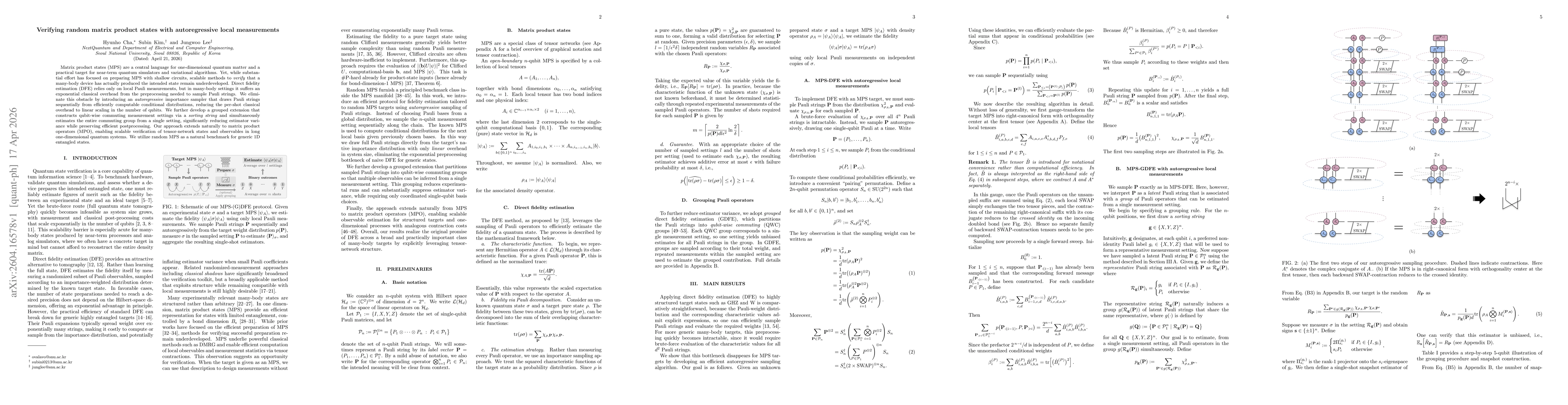 Thumbnail for Verifying random matrix product states with autoregressive local measurements