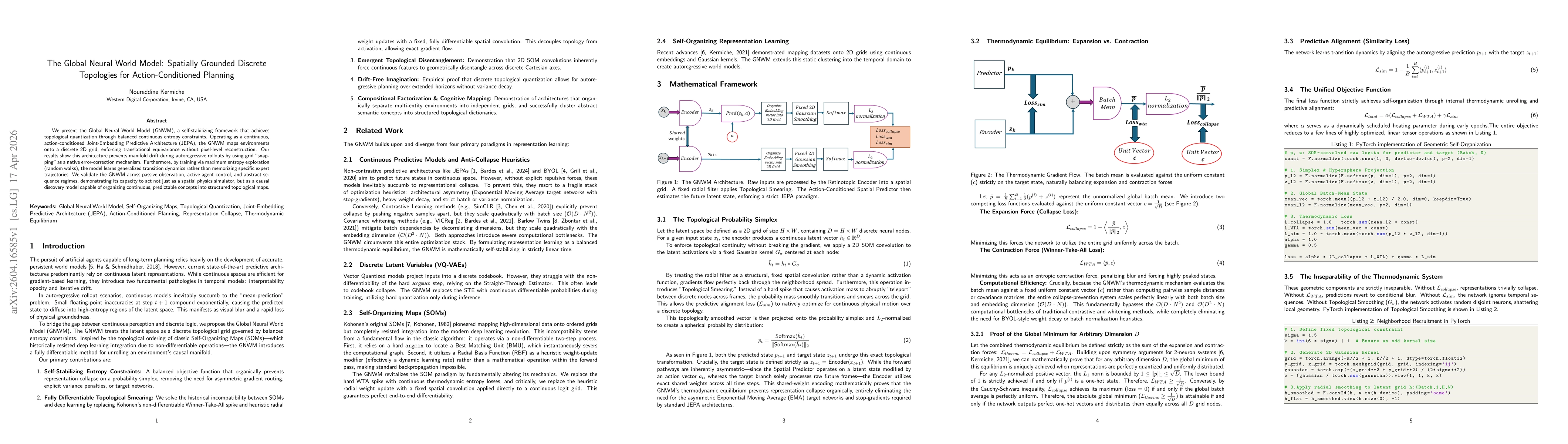 Thumbnail for The Global Neural World Model: Spatially Grounded Discrete Topologies for Action-Conditioned Planning