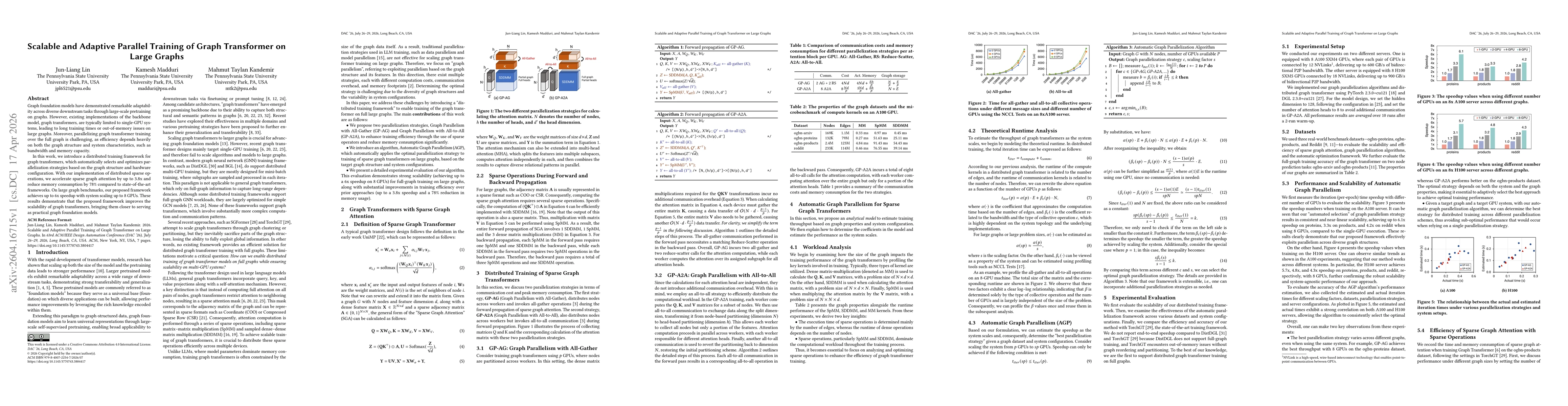 Thumbnail for Scalable and Adaptive Parallel Training of Graph Transformer on Large Graphs