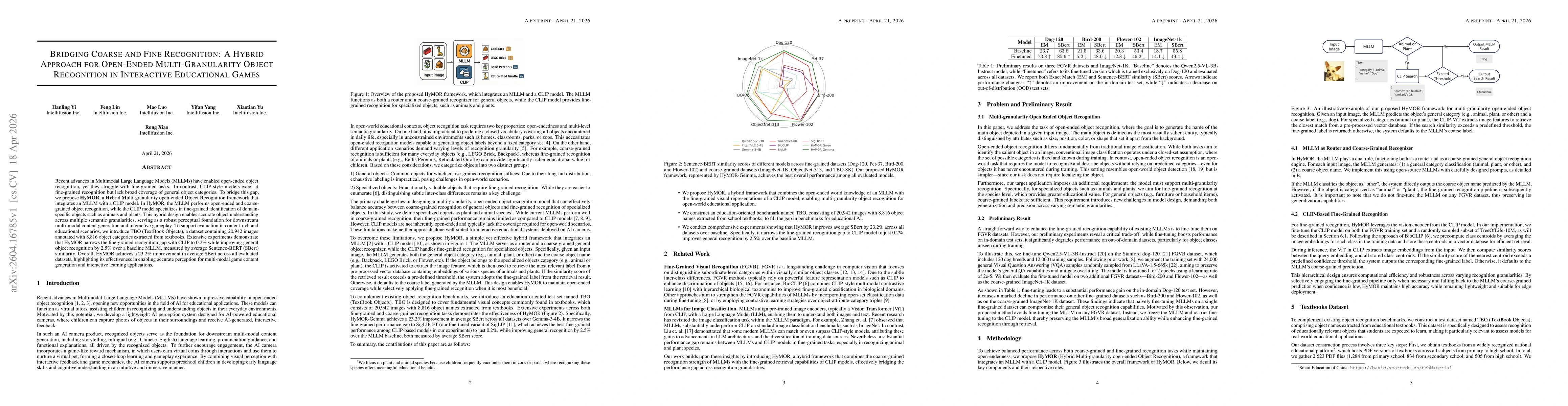 Thumbnail for Bridging Coarse and Fine Recognition: A Hybrid Approach for Open-Ended Multi-Granularity Object Recognition in Interactive Educational Games