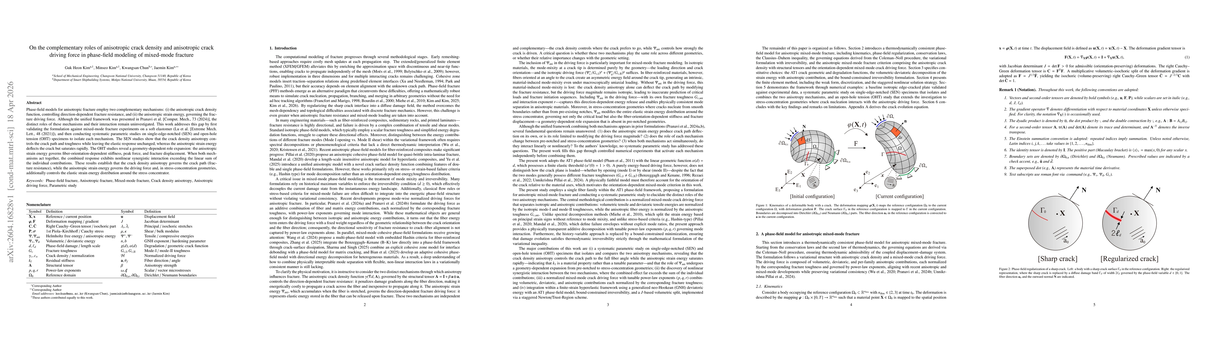 Thumbnail for On the complementary roles of anisotropic crack density and anisotropic crack driving force in phase-field modeling of mixed-mode fracture