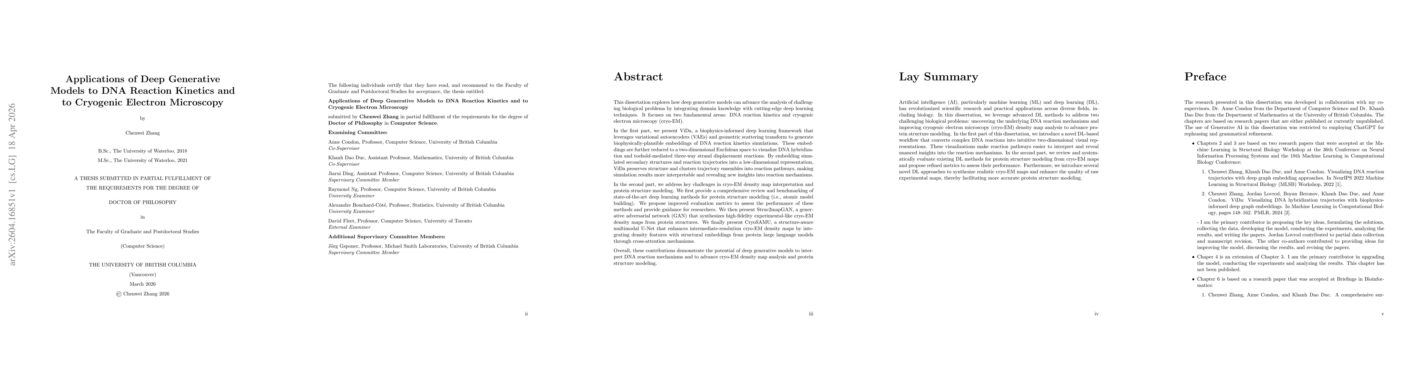 Thumbnail for Applications of deep generative models to DNA reaction kinetics and to cryogenic electron microscopy