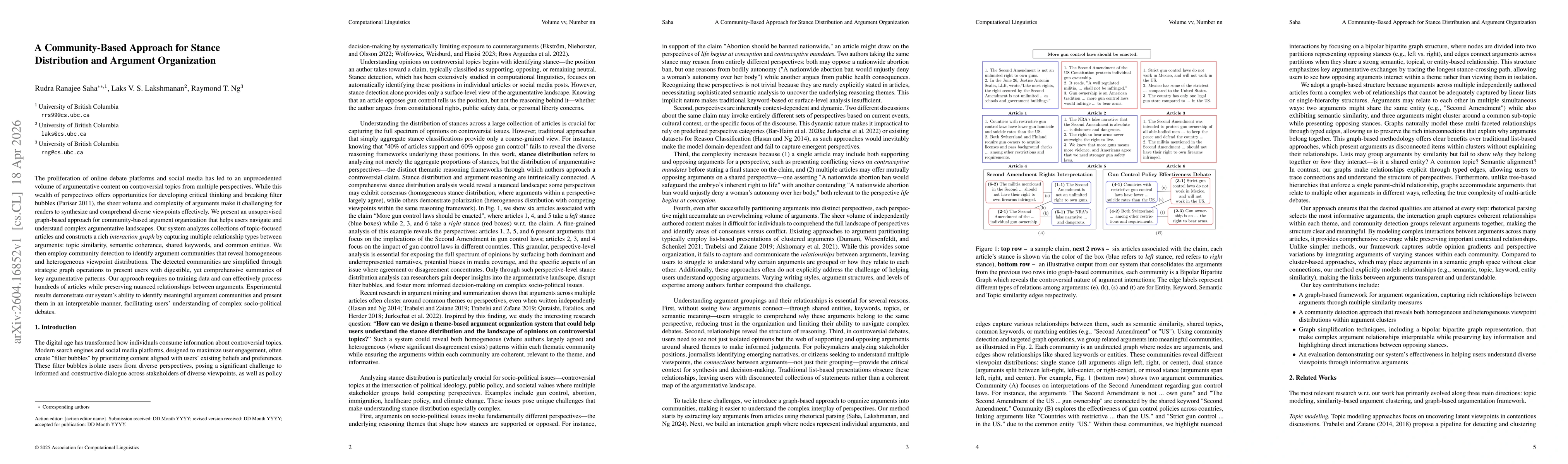Thumbnail for A Community-Based Approach for Stance Distribution and Argument Organization