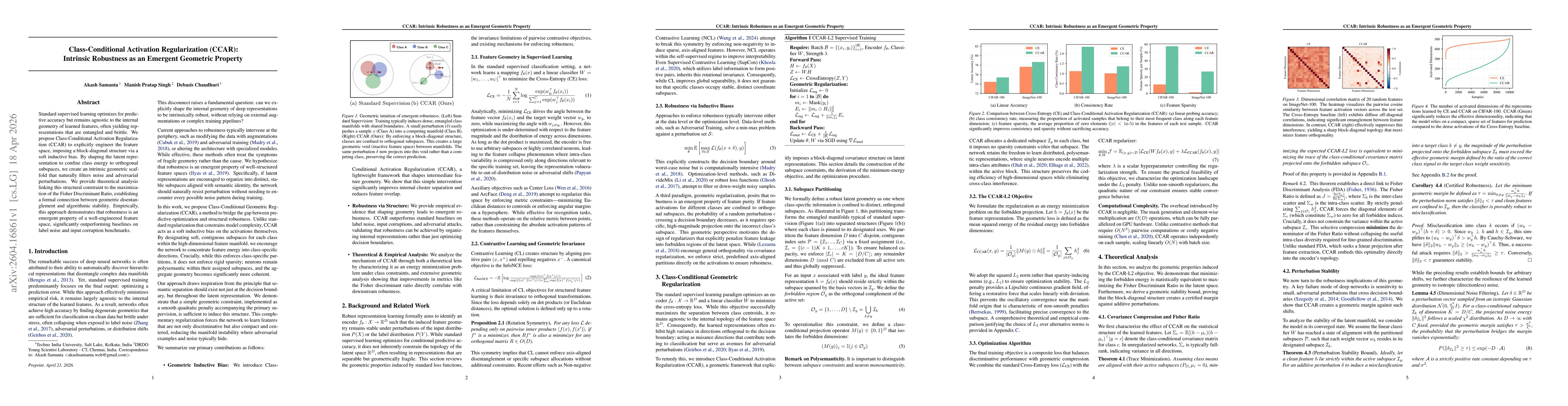 Thumbnail for CCAR: Intrinsic Robustness as an Emergent Geometric Property