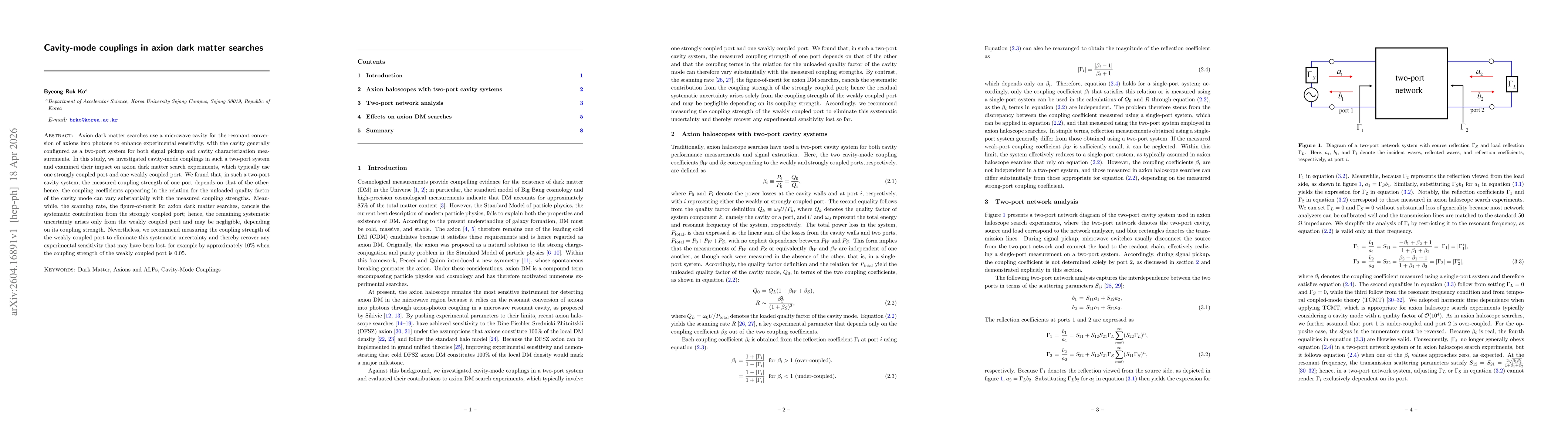 Thumbnail for Cavity-mode couplings in axion dark matter searches