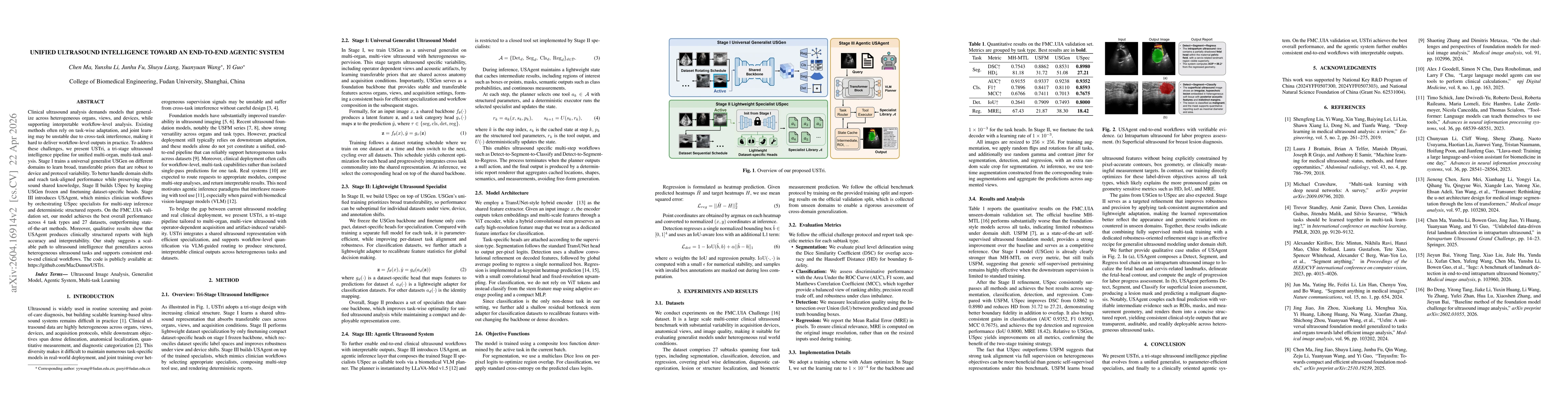 Thumbnail for Unified Ultrasound Intelligence Toward an End-to-End Agentic System