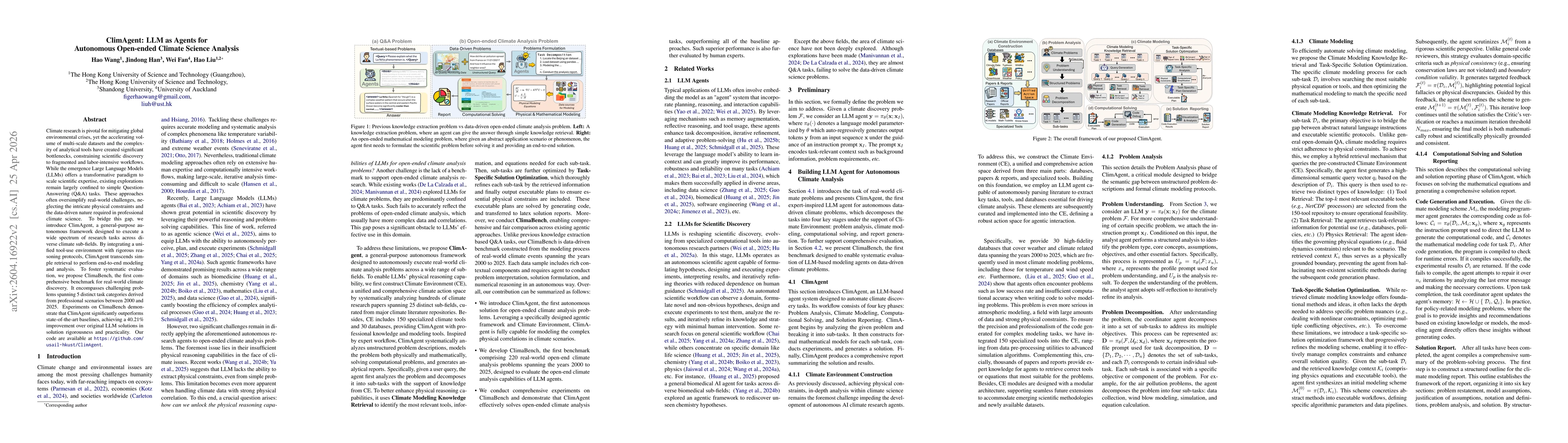 Thumbnail for ClimAgent: LLM as Agents for Autonomous Open-ended Climate Science Analysis