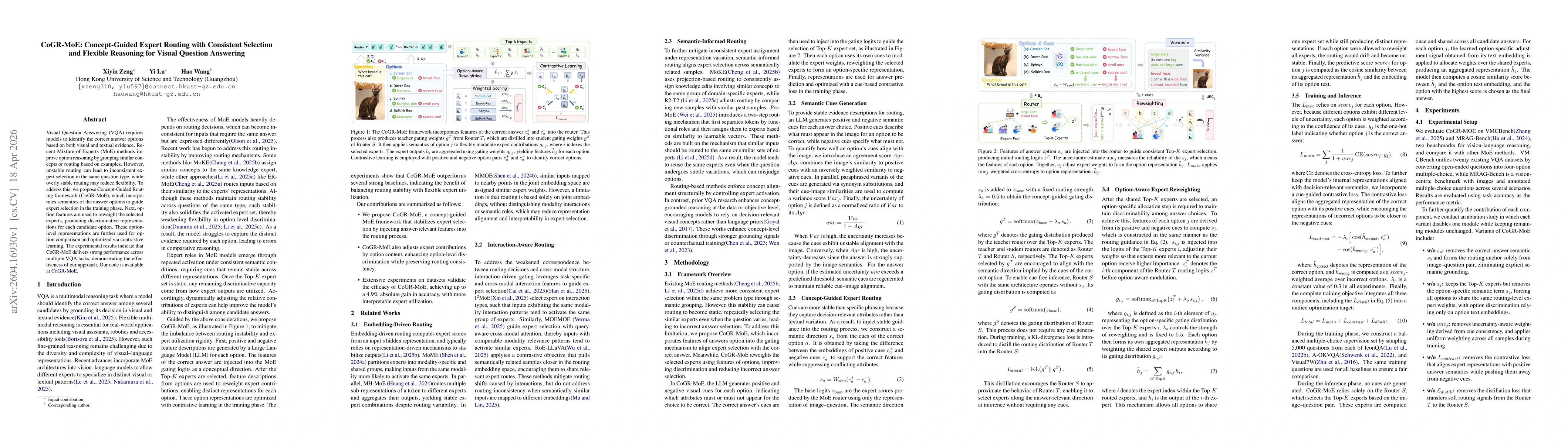 Thumbnail for CoGR-MoE: Concept-Guided Expert Routing with Consistent Selection and Flexible Reasoning for Visual Question Answering