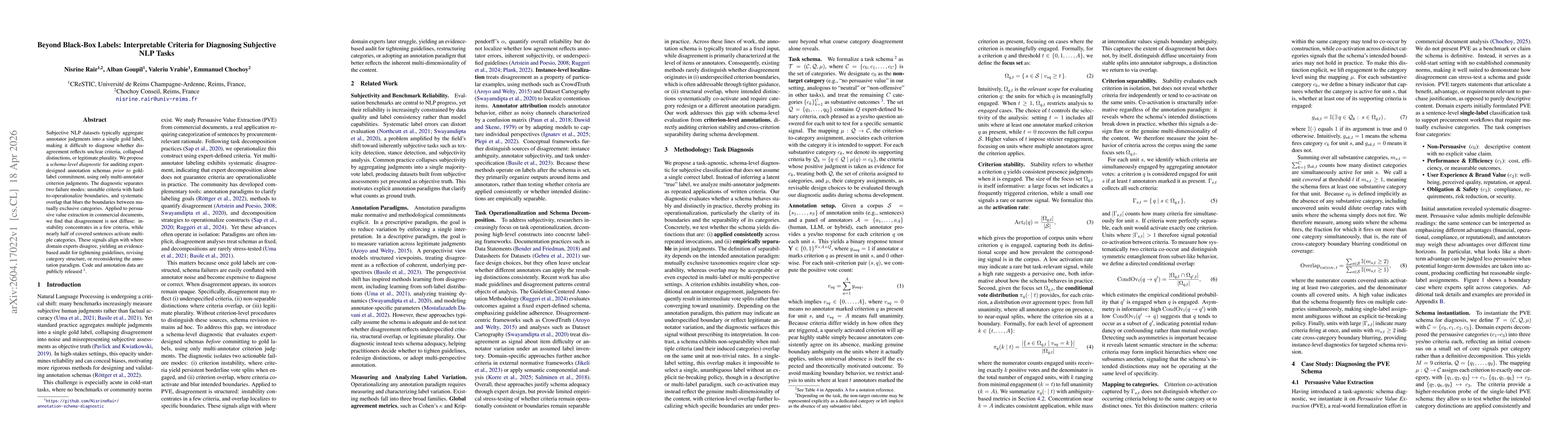Thumbnail for Beyond Black-Box Labels: Interpretable Criteria for Diagnosing SubjectiveNLP Tasks