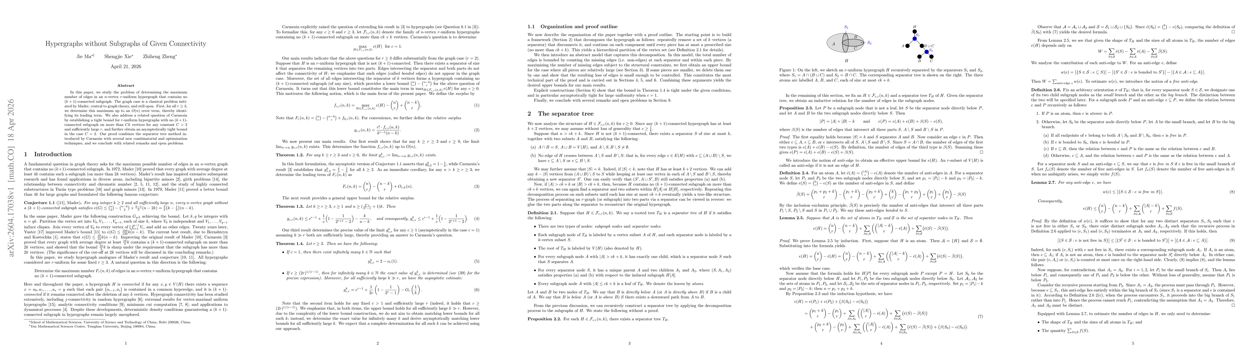 Thumbnail for Hypergraphs without Subgraphs of Given Connectivity