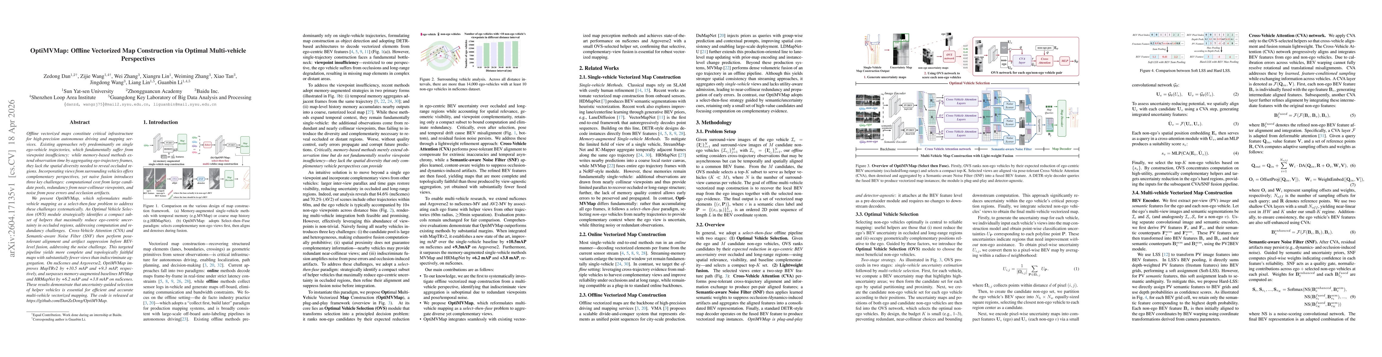 Thumbnail for OptiMVMap: Offline Vectorized Map Construction via Optimal Multi-vehicle Perspectives