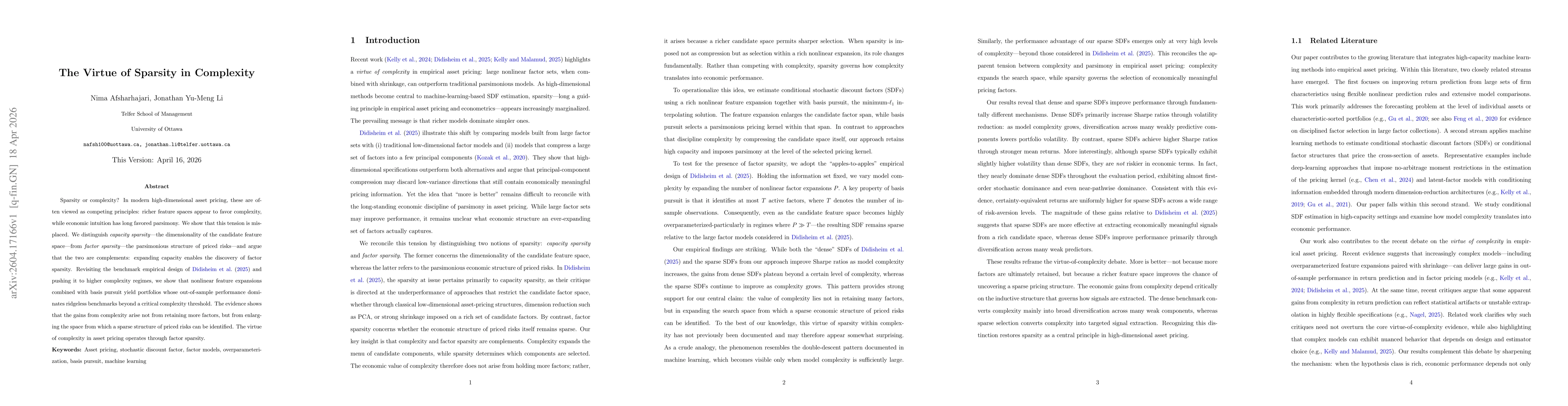 Thumbnail for The Virtue of Sparsity in Complexity