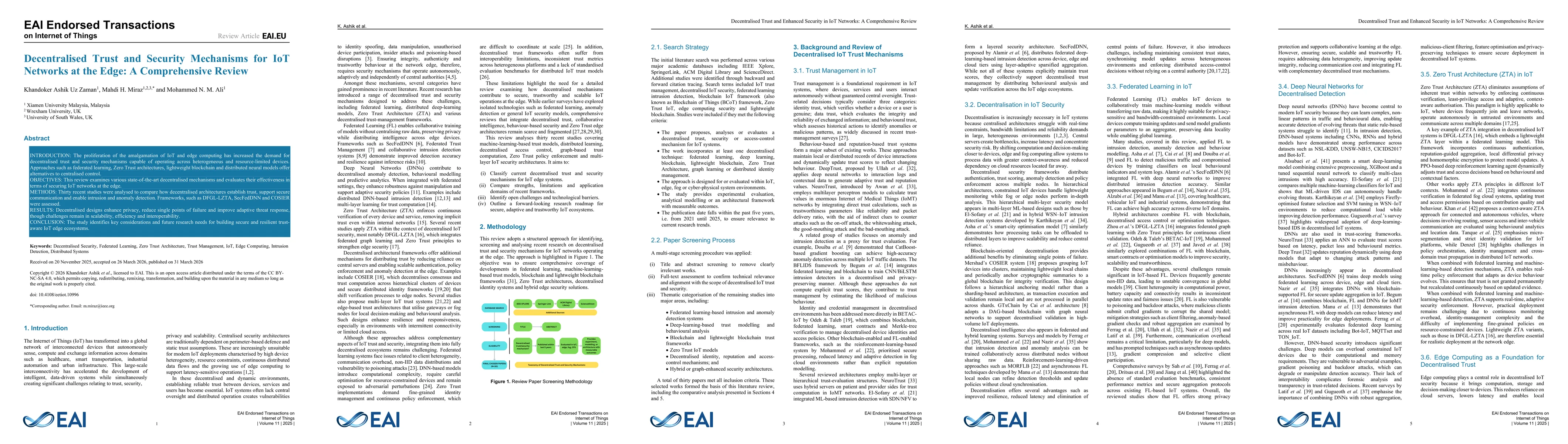 Thumbnail for Decentralised Trust and Security Mechanisms for IoT Networks at the Edge: A Comprehensive Review