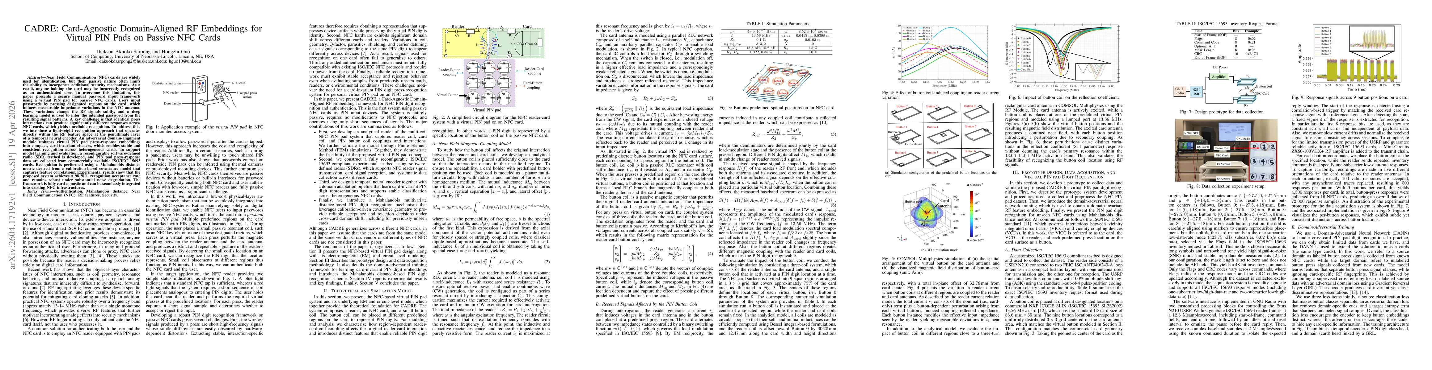 Thumbnail for CADRE: Card-Agnostic Domain-Aligned RF Embeddings for Virtual PIN Pads on Passive NFC Cards