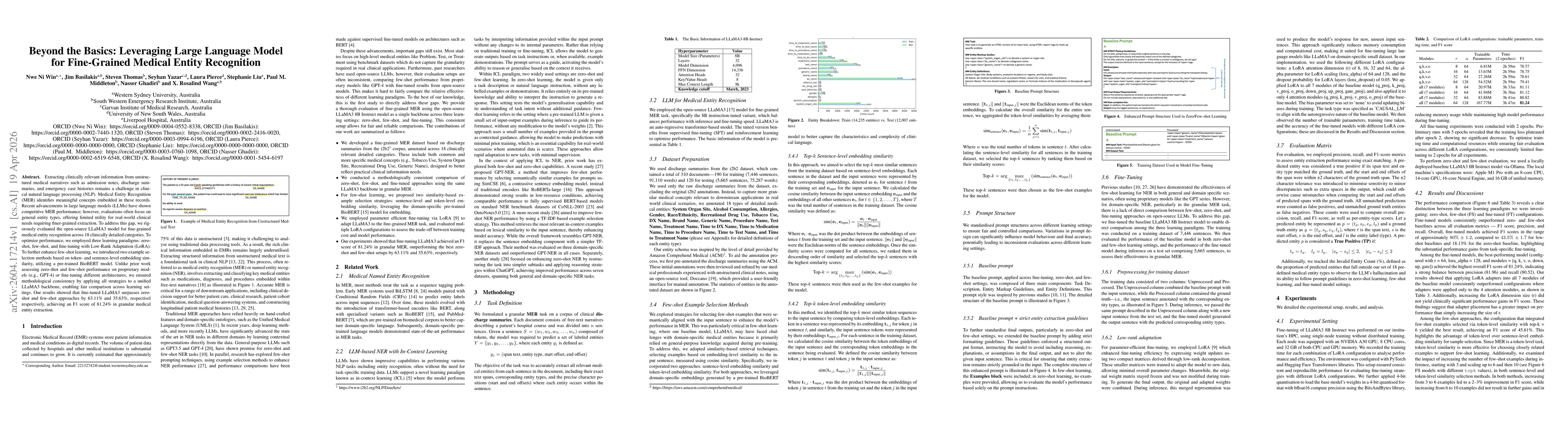 Thumbnail for Beyond the Basics: Leveraging Large Language Model for Fine-Grained Medical Entity Recognition