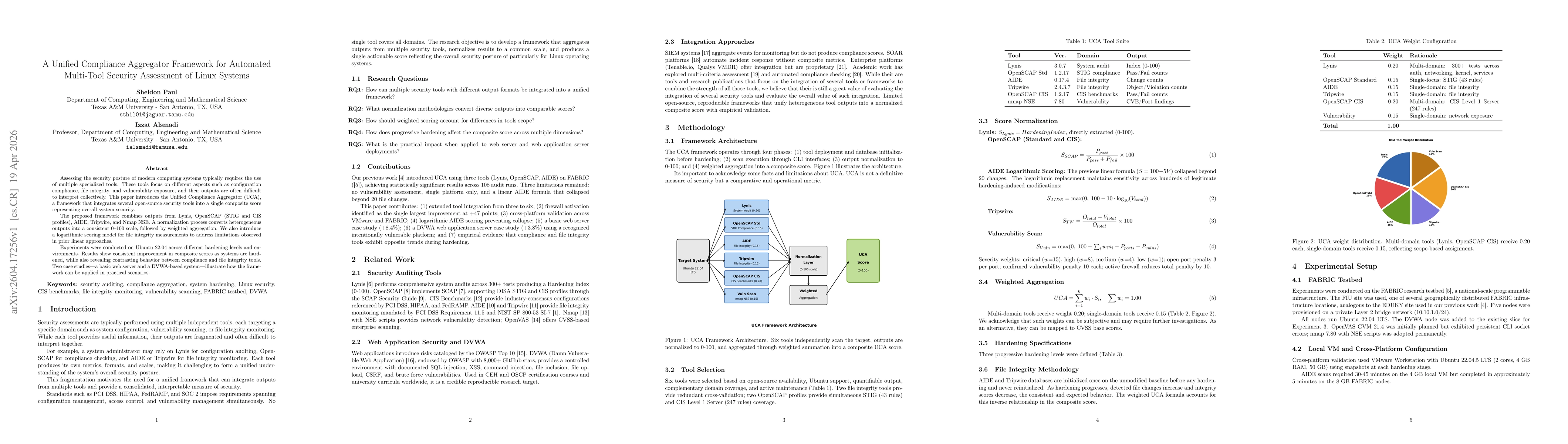 Thumbnail for A Unified Compliance Aggregator Framework for Automated Multi-Tool Security Assessment of Linux Systems