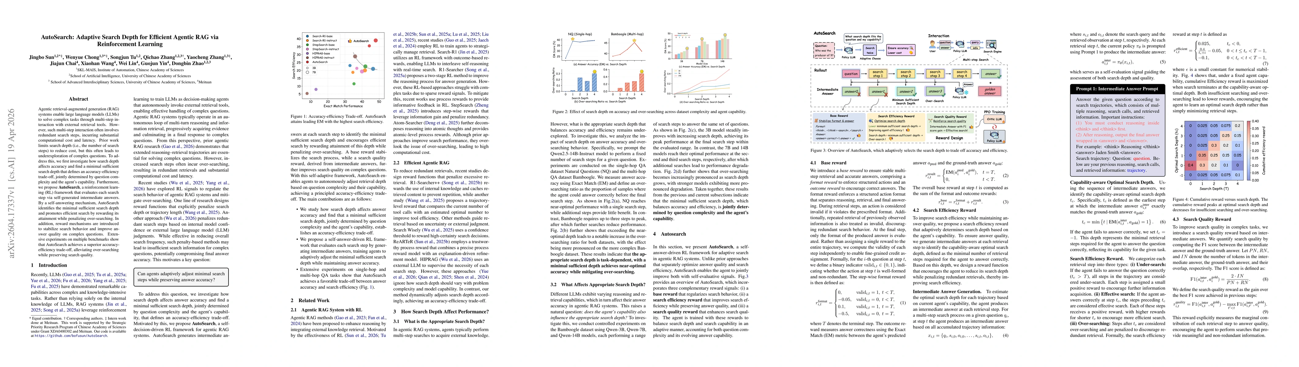 Thumbnail for AutoSearch: Adaptive Search Depth for Efficient Agentic RAG via Reinforcement Learning