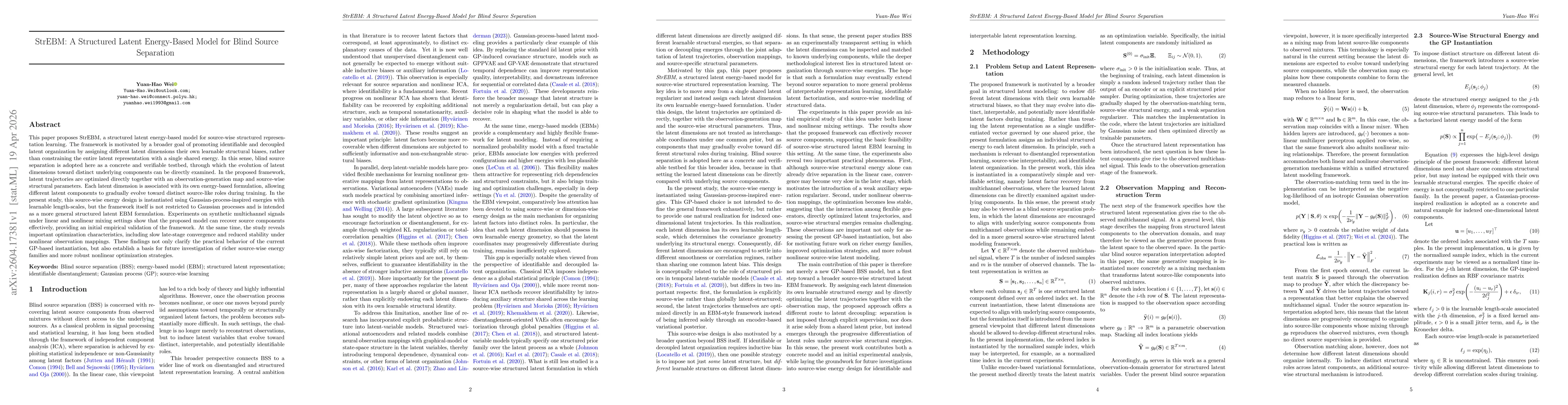 Thumbnail for StrEBM: A Structured Latent Energy-Based Model for Blind Source Separation
