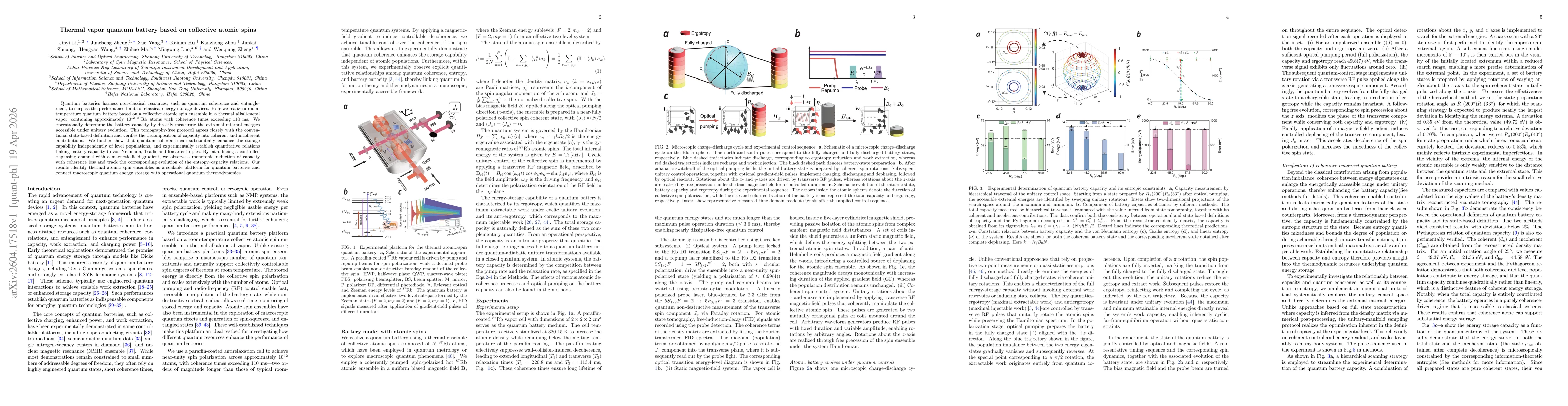 Thumbnail for Thermal vapor quantum battery based on collective atomic spins