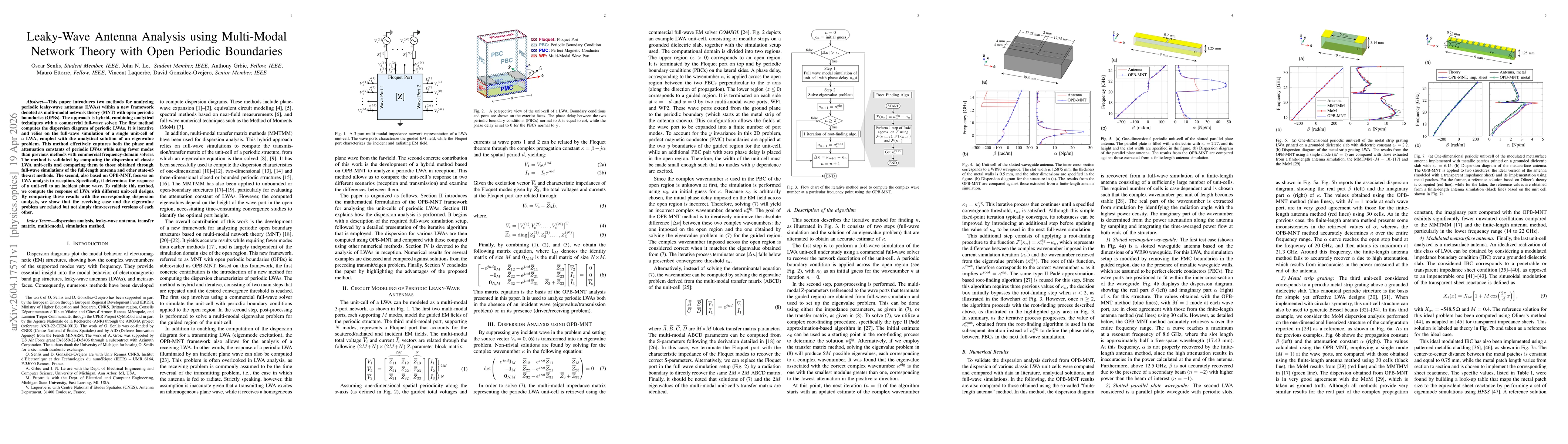 Thumbnail for Leaky-Wave Antenna Analysis using Multi-Modal Network Theory with Open Periodic Boundaries