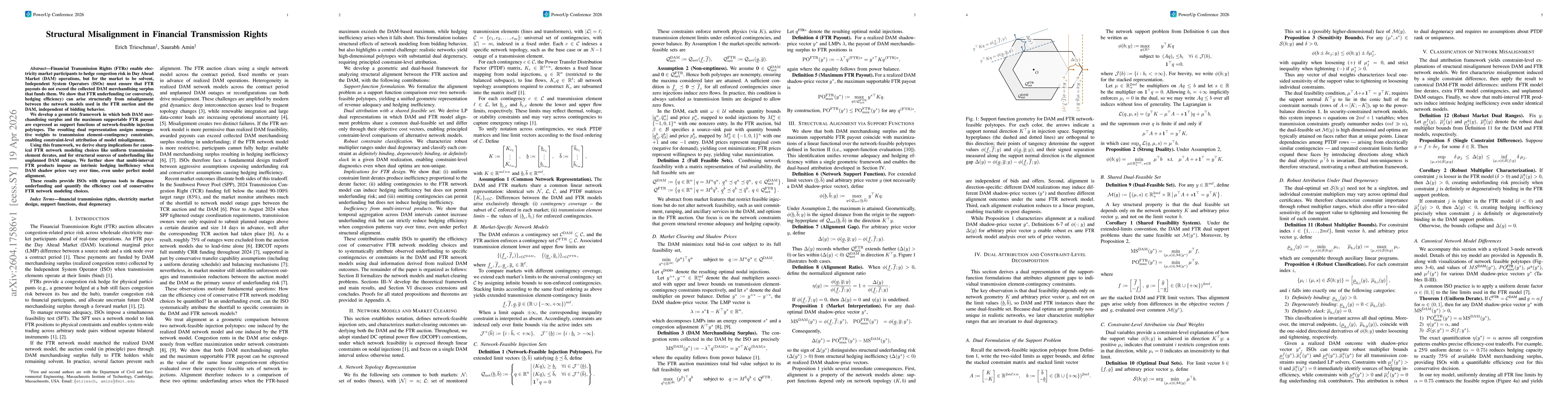 Thumbnail for Structural Misalignment in Financial Transmission Rights