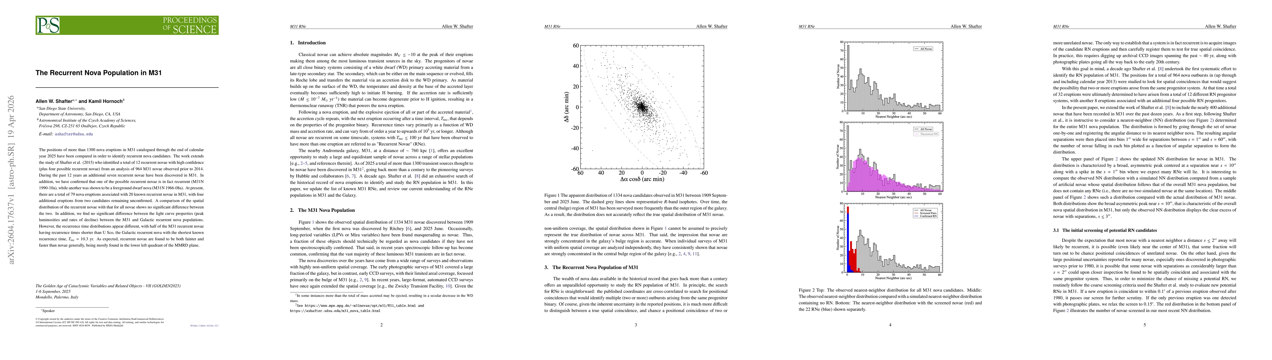 Thumbnail for The Recurrent Nova Population in M31