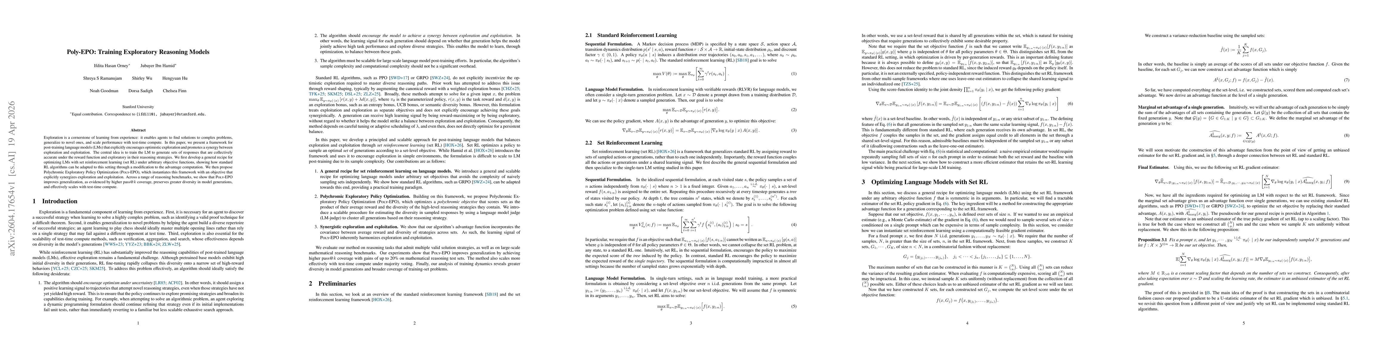 Thumbnail for Poly-EPO: Training Exploratory Reasoning Models