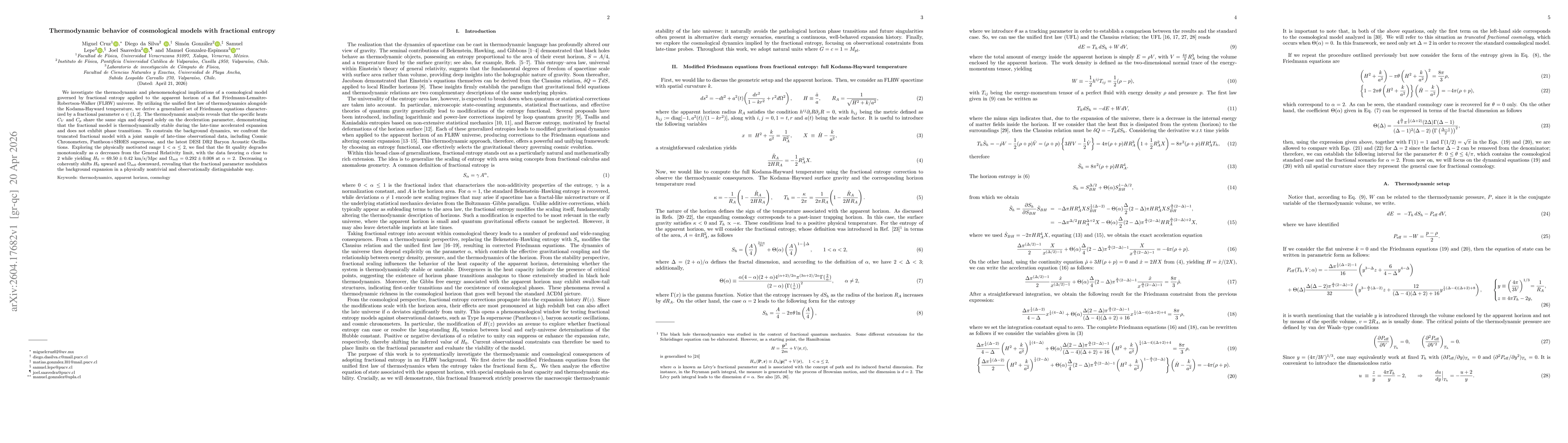 Thumbnail for Thermodynamic behavior of cosmological models with fractional entropy