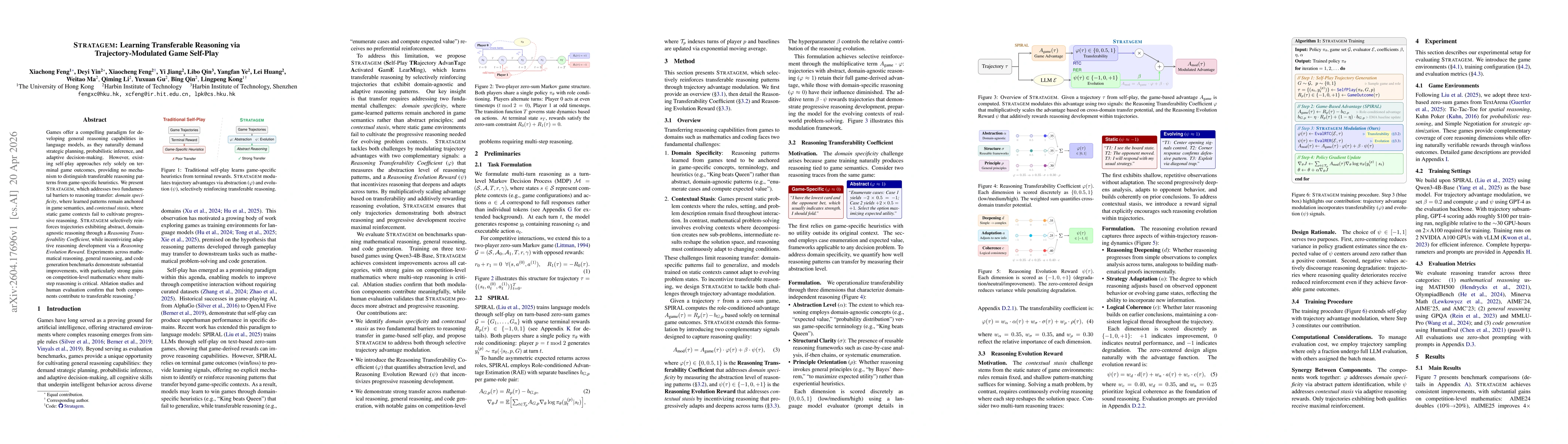 Thumbnail for Stratagem: Learning Transferable Reasoning via Trajectory-Modulated Game Self-Play