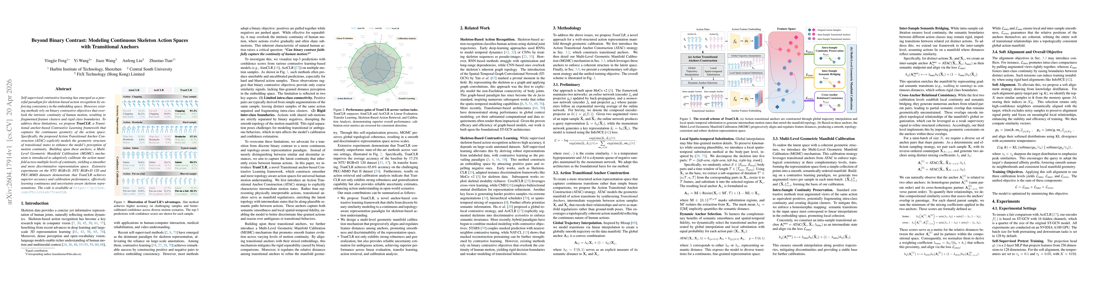 Thumbnail for Beyond Binary Contrast: Modeling Continuous Skeleton Action Spaces with Transitional Anchors