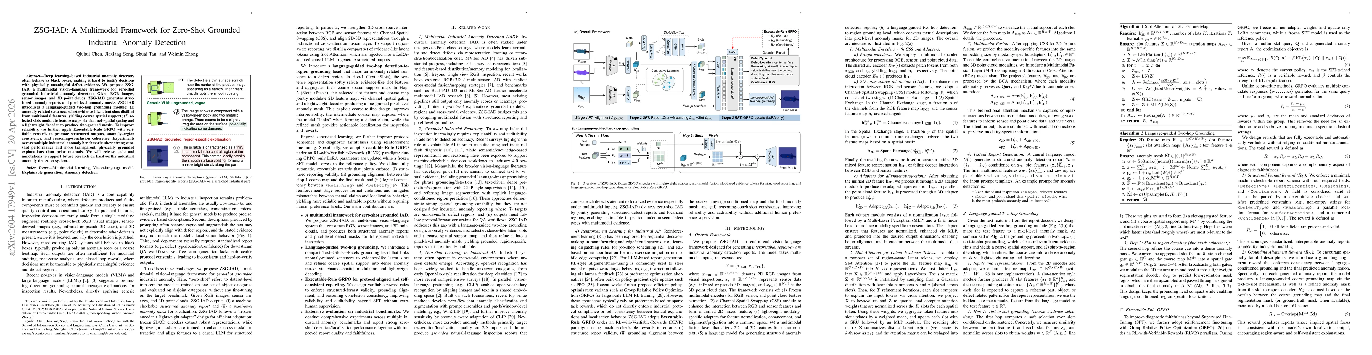 Thumbnail for ZSG-IAD: A Multimodal Framework for Zero-Shot Grounded Industrial Anomaly Detection