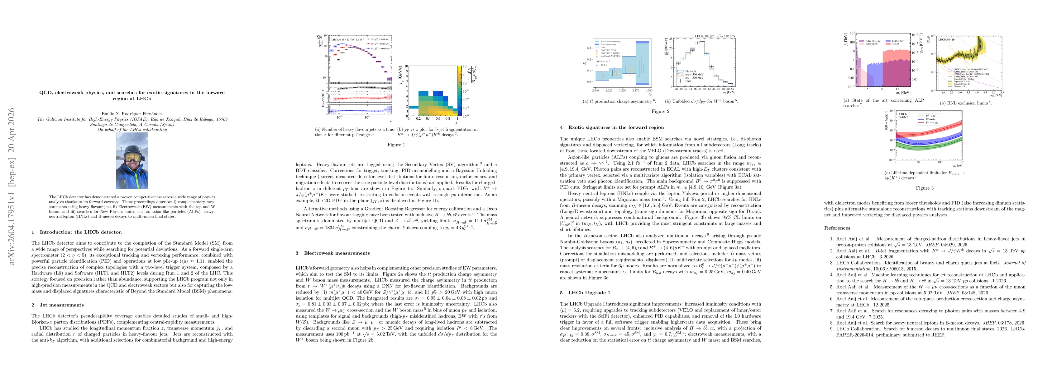 Thumbnail for QCD, electroweak physics, and searches for exotic signatures in the forward region at LHCb