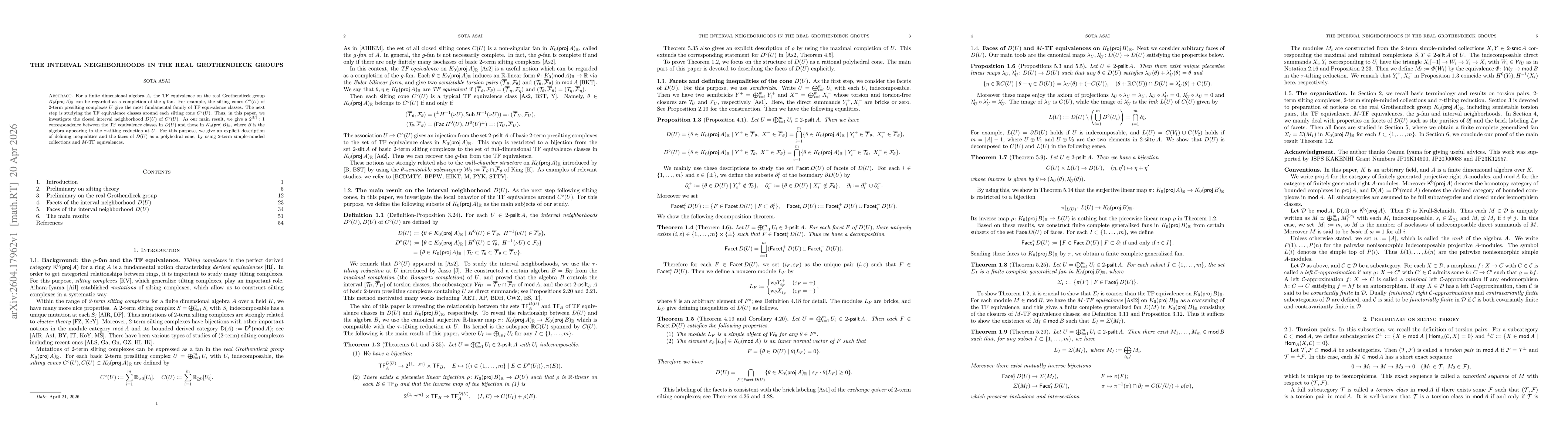 Thumbnail for The interval neighborhoods in the real Grothendieck groups