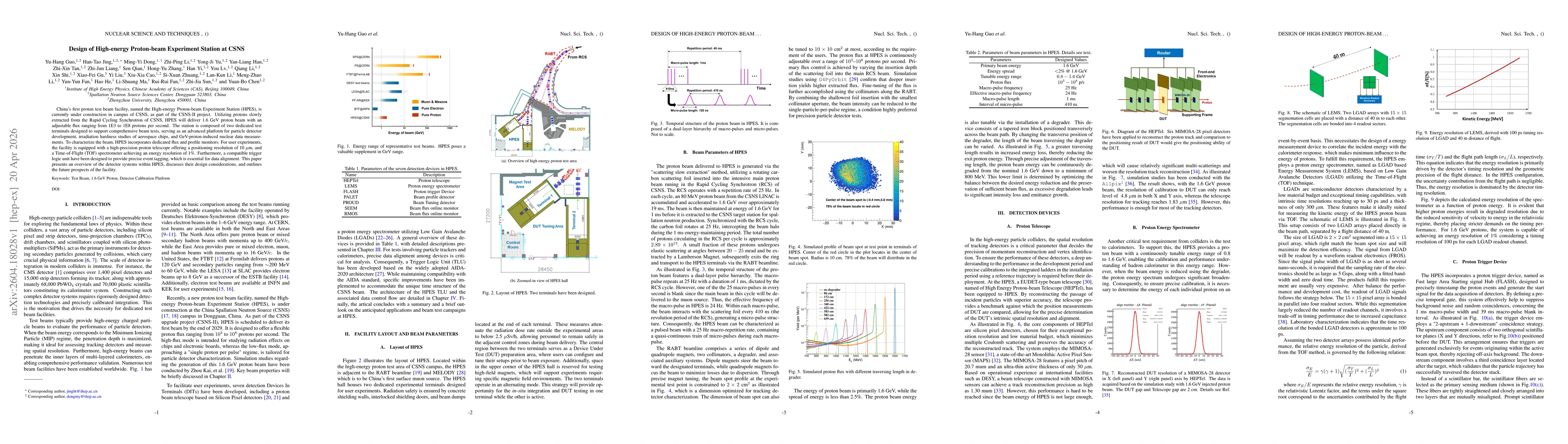 Thumbnail for Design of High-energy Proton-beam Experiment Station at CSNS