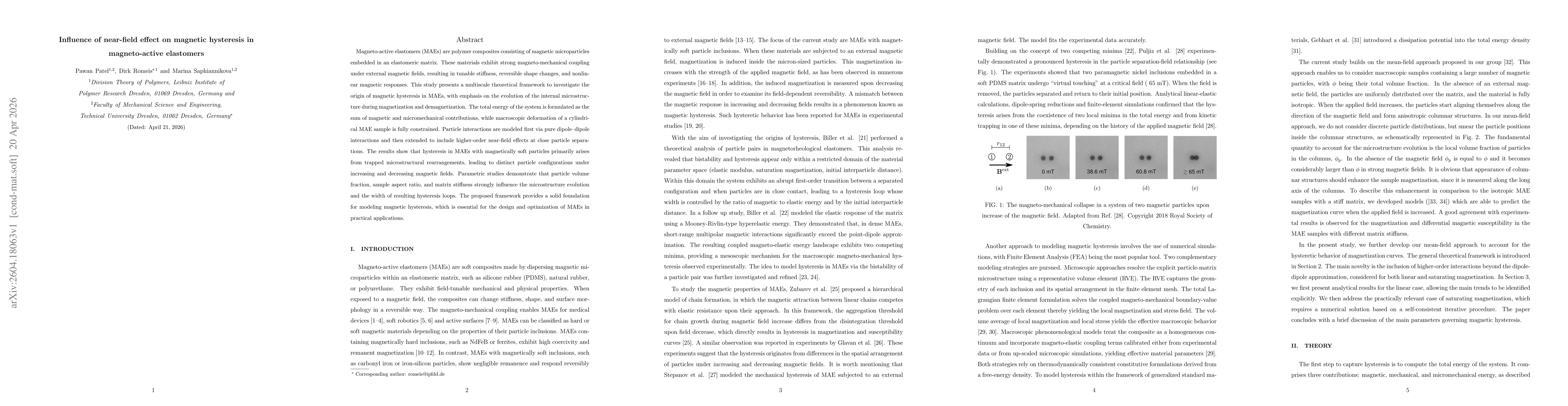 Thumbnail for Influence of near-field effect on magnetic hysteresis in magneto-active elastomers
